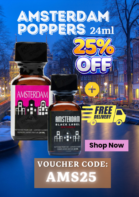Amsterdam Poppers 25ml 25% discount! Voucher Code: AMS25